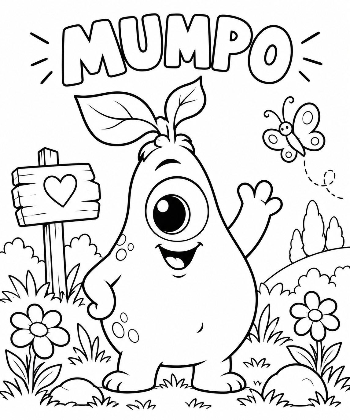 Mumpo als Ausmalbild